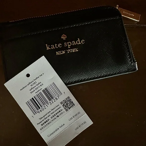 Kate Spade Top Zip Card Holder - Picture 3 of 3